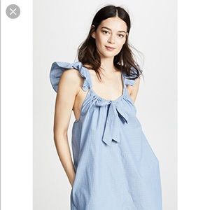 Riller & Fount Evelyn Tie-Front Mini Dress